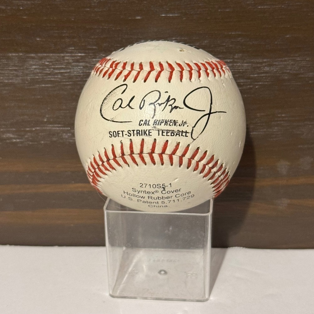 Franklin Soft-Strike Cal Ripken Jr. Tee-ball Baseball Baltimore Orioles Used